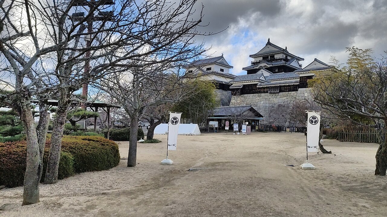 松山城の風景